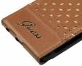 Кожаный чехол с флипом для iPhone 6 / 6S GUESS Gianina Flip, Cognac (GUFLP6PEC)