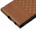 Кожаный чехол с флипом для iPhone 6 / 6S GUESS Gianina Flip, Cognac (GUFLP6PEC)