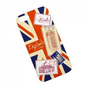 Купить чехол накладку UK flag UMKU для iPhone 5 / 5S / SE с флагом Великобритании (вид 1)