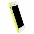 Чехол накладка XINBO Soft Touch для iPhone 5/5S/SE лимонный супертонкий 0,3мм (в комплекте пленка)