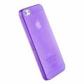 Чехол накладка XINBO Soft Touch для iPhone 5/5S/SE фиолетовый супертонкий 0,3мм (в комплекте пленка)