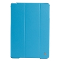 Кожаный чехол Jisoncase Premium для Apple iPad Air / iPad 2017 с 3-х секционной обложкой (JS-ID5-01H) Blue