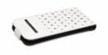 Кожаный чехол с флипом для iPhone 5/5S/SE Karl Lagerfeld TRENDY Flip White (KLFLP5TRSW)