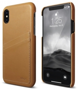 Купить Кожаный чехол Elago для iPhone X Genuine leather, Hard Brown (ES8LE-BR) по низкой цене с доставкой 
