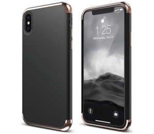 Купить Чехол накладку Elago для iPhone X Empire Hard PC, Black/Rose gold (ES8EM-RGDBK) по низкой цене с доставкой 