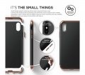 Чехол накладка Elago для iPhone X Empire Hard PC, Black/Rose gold (ES8EM-RGDBK)