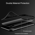 Прозрачный чехол для iPhone X Auto Focus с рамкой (White) 