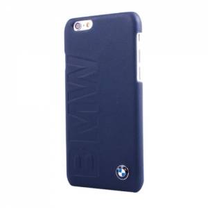 Купить кожаный чехол накладку для iPhone 6 Plus / 6S Plus BMW Logo Signature Hard Navy (BMHCP6LLON)