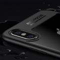 Прозрачный чехол для iPhone X Auto Focus с рамкой (Black) 