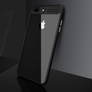 Купить Прозрачный чехол для iPhone 8 Plus / 8+ Auto Focus с рамкой (Black) по низкой цене с доставкой
