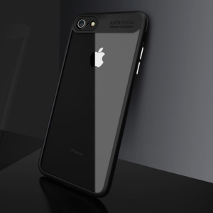 Купить Прозрачный чехол для iPhone 8 Auto Focus с рамкой (Black) по низкой цене с доставкой