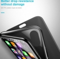 Чехол книжка Baseus для iPhone X с полупрозрачной защитной крышкой Touchable Case (Black)