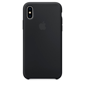 Купить Чехол в стиле Apple Silicone Case для iPhone X под оригинал (Black) по низкой цене с доставкой