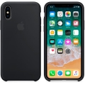 Чехол в стиле Apple Silicone Case для iPhone X под оригинал (Black) 