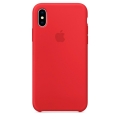 Чехол в стиле Apple Silicone Case для iPhone X под оригинал (Red) 