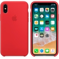 Чехол в стиле Apple Silicone Case для iPhone X под оригинал (Red) 