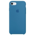 Чехол в стиле Apple Silicone Case для iPhone 8 / 7 под оригинал (Blue) 
