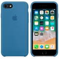 Чехол в стиле Apple Silicone Case для iPhone 8 / 7 под оригинал (Blue) 