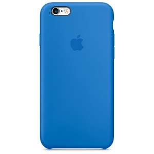 Купить Чехол в стиле Apple Silicone Case для iPhone 6S / 6 под оригинал (Blue) по низкой цене с доставкой
