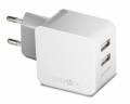 Сетевой адаптер EnergEA СЗУ Ampcharge, 2 USB + кабель micro-USB, White 3.4A (DU34-NTK-MEU)