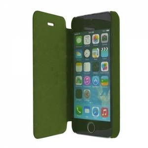 Купить кожаный чехол книжку для iPhone 5 / 5S / SE Christian Lacroix Eden roc Folio Green, CLERFOIP5V