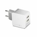 Сетевой адаптер EnergEA СЗУ Ampcharge, 2 USB White 3.4A (DU-WAEU-17W)