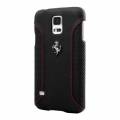 Кожаный чехол накладка для Samsung Galaxy S5 Mini Ferrari F12 Hard Black (FEF12HCS5MBL)