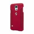 Кожаный чехол накладка для Samsung Galaxy S5 Mini Ferrari F12 Hard Red (FEF12HCS5MRE)