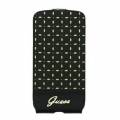 Кожаный чехол Guess для Samsung Galaxy S5 с флипом Gianina Flip, Black (GUFLS5PEB)