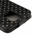 Кожаный чехол Guess для Samsung Galaxy S5 с флипом Gianina Flip, Black (GUFLS5PEB)