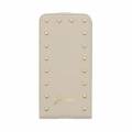 Кожаный чехол Guess для Samsung Galaxy S5 Mini с флипом Studded Flip, Cream (GUFLS5MSAC)
