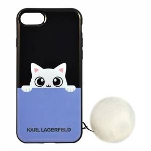 Купить гелевый чехол для iPhone 7 / 8 Karl Lagerfeld K-Peek A Boo Hard TPU Black, KLHCP7PABBL