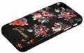 Гелевый чехол накладка Guess для iPhone 5/5S/SE с розами BLOSSOM Hard TPU, Black (GUHCPSEFPRBK)