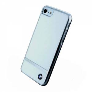 Купить чехол накладка BMW для iPhone 7 Signature Aluminium stripe Hard PC+alumin White, BMHCP7ASWH