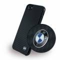 Карбоновый чехол накладка BMW для iPhone 7 / 8 Signature Real carbon Hard, Black (BMHCP7MBC)