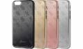 Металлический чехол накладка Guess для iPhone 7 / 8 4G Aluminium plate Hard Rose gold, GUHCP7MEPI