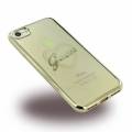 Гелевый чехол накладка Guess для iPhone 7 / 8 Signature heart Hard TPU Gold, GUHCP7TRHG