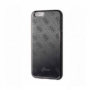 Купить металлический чехол накладку Guess для iPhone 7 Plus / 7+ / 8 Plus / 8+ 4G Aluminium plate Hard Black, GUHCP7LMEBK