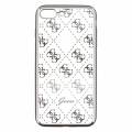 Гелевый чехол накладка Guess для iPhone 7 Plus / 7+ / 8 Plus / 8+ 4G Transparent Hard TPU Silver, GUHCP7LTR4GSI