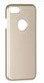 Прорезиненный чехол накладка iCover для iPhone 7 / 8 Rubber Gold/Hole, IP7-RF-GD