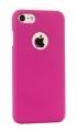 Прорезиненный чехол накладка iCover для iPhone 7 / 8 Rubber Pink/Hole, IP7-RF-PK