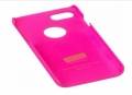 Прорезиненный чехол накладка iCover для iPhone 7 / 8 Rubber Pink/Hole, IP7-RF-PK