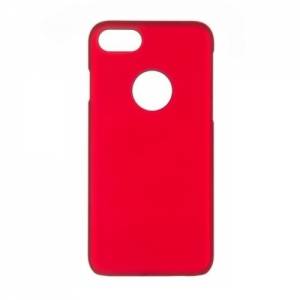 Купить прорезиненный чехол накладку iCover для iPhone 7 / 8 Rubber Red/Hole, IP7-RF-RD