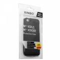 Тонкий чехол накладка XINBO для iPhone SE/5S/5 Soft Touch 0,8 мм (черный)