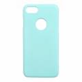 Прорезиненный чехол накладка iCover для iPhone 7 / 8 Rubber Sky blue/Hole, IP7-RF-SBL