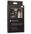 Стерео наушники Rock Mula S Stereo Lightning Earphone (RAU0563) с разъемом 8 pin, Space Grey