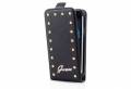 Кожаный чехол Guess для Samsung Galaxy S5 Mini Studded Flip Black с флипом блокнот (черный) GUFLS5MSAB