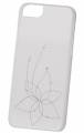 Чехол накладка со стразами iCover для iPhone 6/6S Swarovski New Design SW13 White (IP6/4.7-SW13-WT) цветок на белом фоне