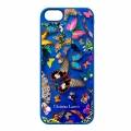 Чехол накладка для iPhone 5 / 5S / SE Christian Lacroix Butterfly Hard Blue, CLBPCOVIP5B