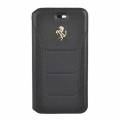 Кожаный чехол книжка Ferrari для iPhone 7 / 8 488 (Gold) Booktype Leather Black, FESEGFLBKP7BK